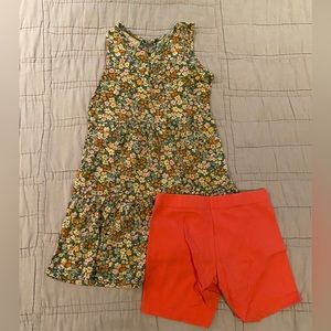 Old Navy floral dress with shorts